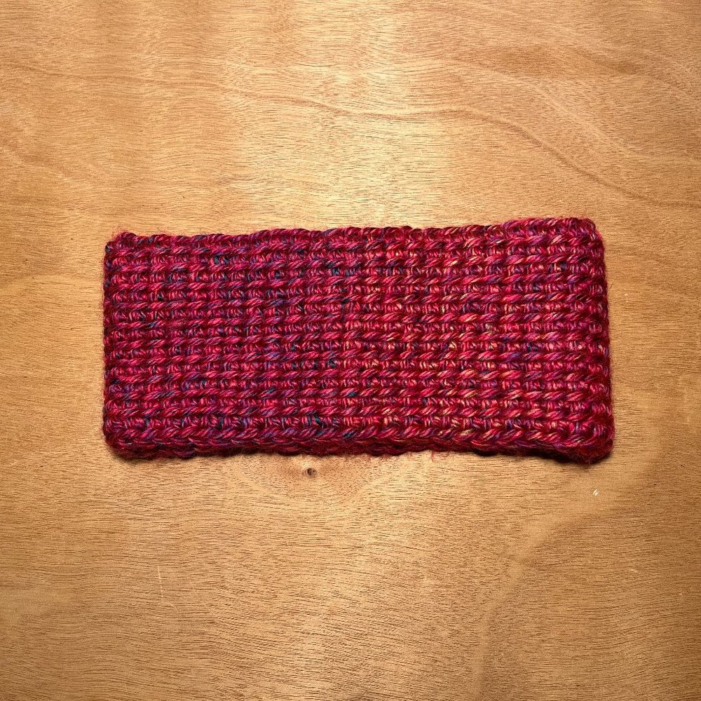 Pink Handmade Knitted Winter Neck Wrap/Scarf
